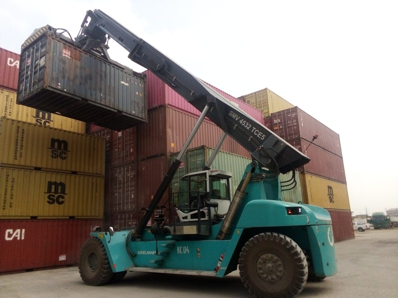 Reach Stacker Operator Training in lagos state, nigeria